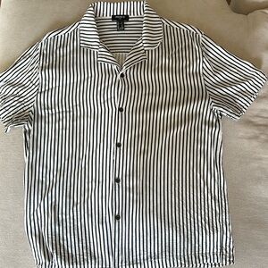 Forever 21 striped casual button down
